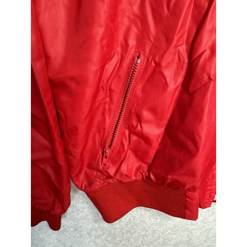 VTG Sawgrass Florida Golf‎ Country Club Rain Jacket M Izod Red Packable Hood EUC - Picture 4 of 16